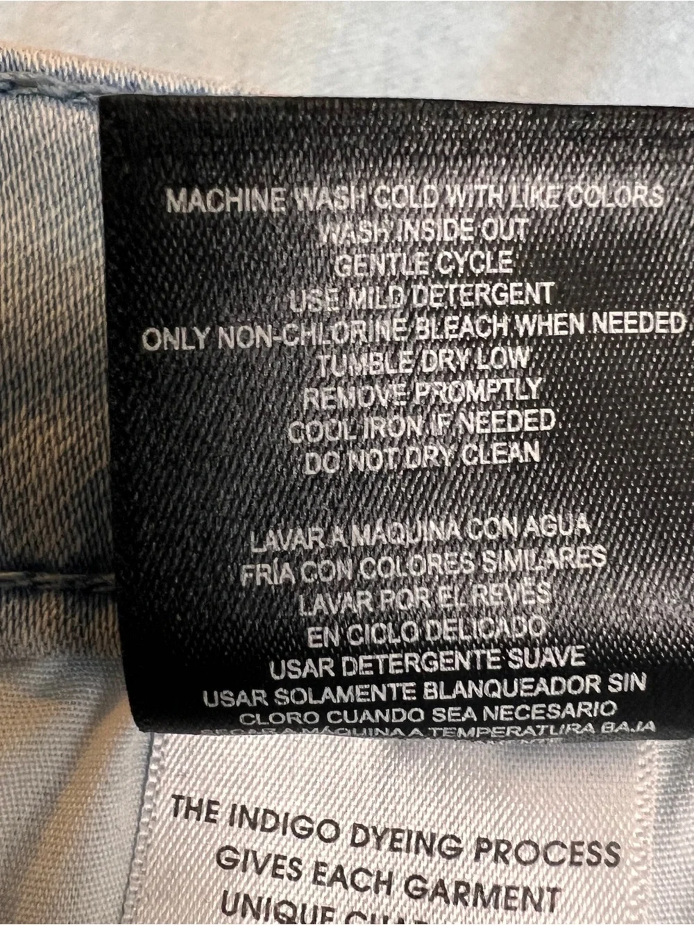 32 Degrees Cool Denim Skirt Sz 10 Blue Light Wash Stretch Casual Knee Length EUC